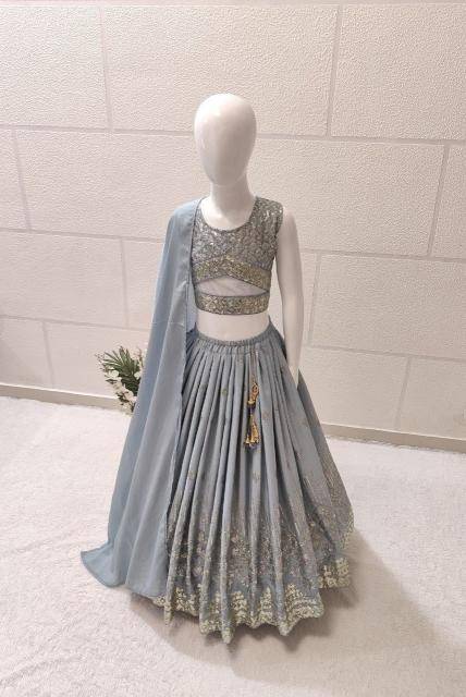 Trending Sequins Embroidered with Beautiful Georgette Wholesale children clothing in Ahmedabad